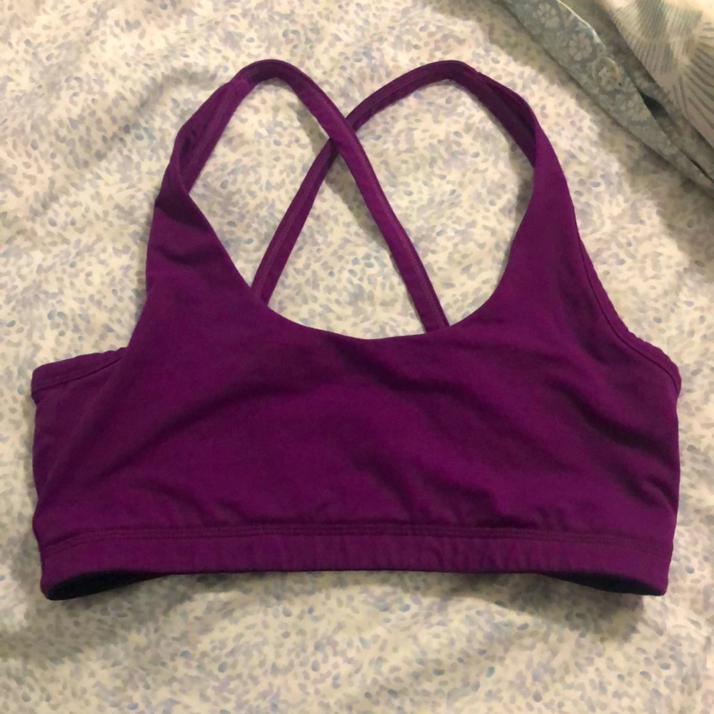 ALO Yoga purple sports bra